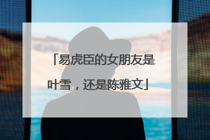 易虎臣的女朋友是叶雪,还是陈雅文