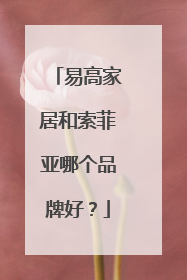 易高家居和索菲亚哪个品牌好?