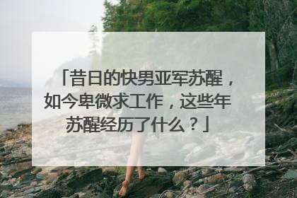 昔日的快男亚军苏醒,如今卑微求工作,这些年苏醒经历了什么?