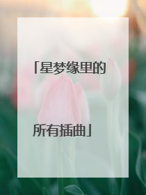 星梦缘里的所有插曲