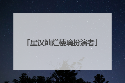 星汉灿烂楼璃扮演者