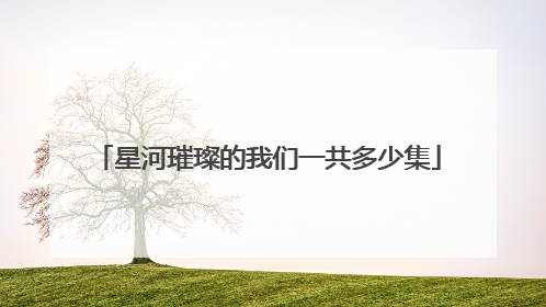 星河璀璨的我们一共多少集
