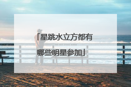 星跳水立方都有哪些明星参加