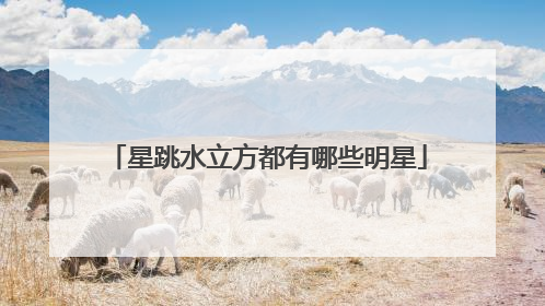 星跳水立方都有哪些明星