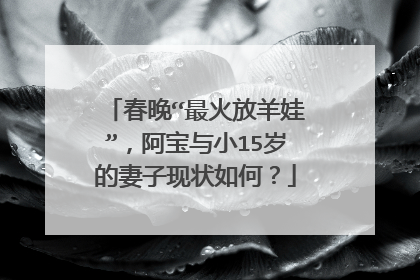 春晚“最火放羊娃”，阿宝与小15岁的妻子现状如何？