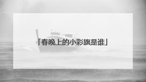 春晚上的小彩旗是谁