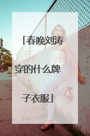 春晚刘涛穿的什么牌子衣服