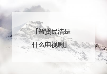 智贤民浩是什么电视剧