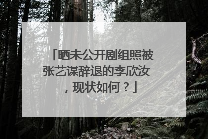 晒未公开剧组照被张艺谋辞退的李欣汝,现状如何?
