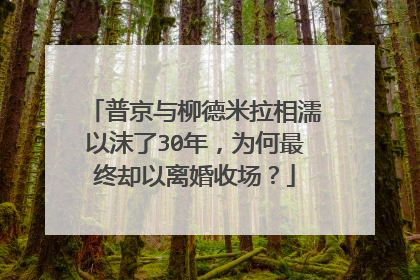 普京与柳德米拉相濡以沫了30年，为何最终却以离婚收场？