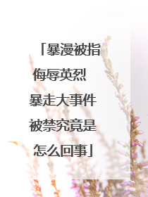 暴漫被指侮辱英烈 暴走大事件被禁究竟是怎么回事