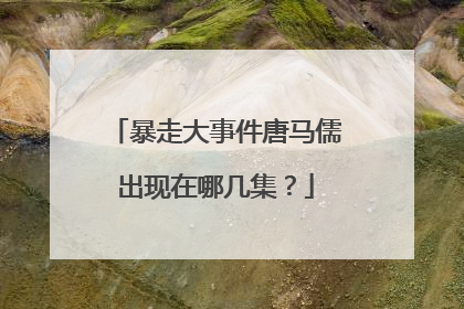 暴走大事件唐马儒出现在哪几集?