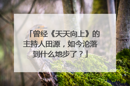 曾经《天天向上》的主持人田源，如今沦落到什么地步了？