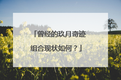 曾经的玖月奇迹组合现状如何?