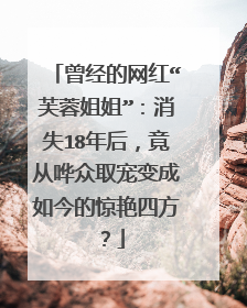 曾经的网红“芙蓉姐姐”：消失18年后，竟从哗众取宠变成如今的惊艳四方？