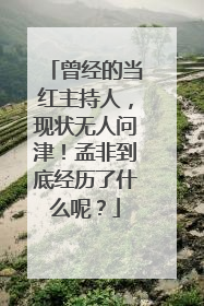 曾经的当红主持人,现状无人问津!孟非到底经历了什么呢?