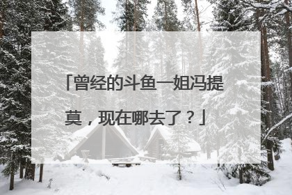 曾经的斗鱼一姐冯提莫,现在哪去了?