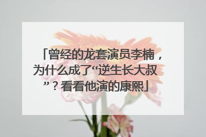 曾经的龙套演员李楠,为什么成了“逆生长大叔”?看看他演的康熙