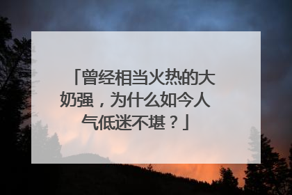 曾经相当火热的大奶强,为什么如今人气低迷不堪?
