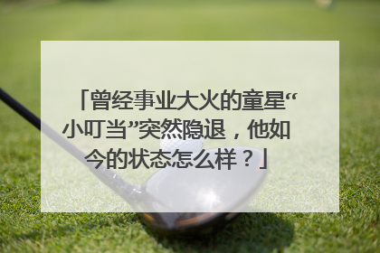 曾经事业大火的童星“小叮当”突然隐退，他如今的状态怎么样？