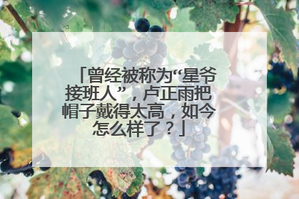 曾经被称为“星爷接班人”,卢正雨把帽子戴得太高,如今怎么样了?