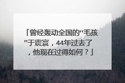 曾经轰动全国的“毛孩”于震寰，44年过去了，他现在过得如何？