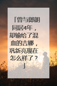 曾与郎朗同居4年，却输给了混血的吉娜，巩新亮现在怎么样了？