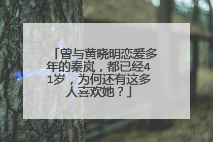 曾与黄晓明恋爱多年的秦岚,都已经41岁,为何还有这多人喜欢她?