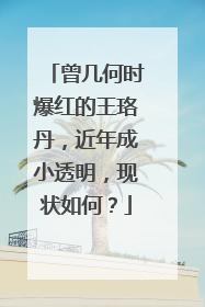 曾几何时爆红的王珞丹,近年成小透明,现状如何?