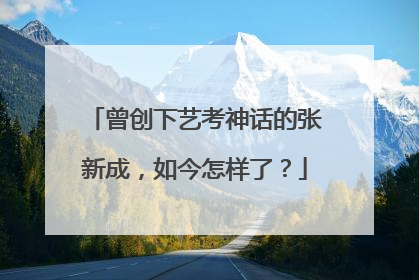 曾创下艺考神话的张新成，如今怎样了？
