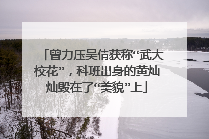 曾力压吴倩获称“武大校花”，科班出身的黄灿灿毁在了“美貌”上