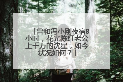 曾和冯小刚夜宿8小时,花光陈红老公上千万的沈星,如今状况如何?