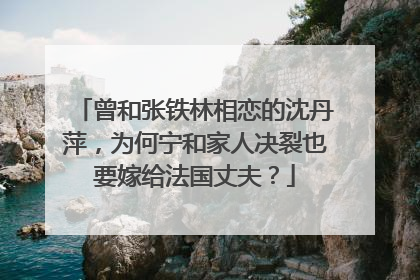曾和张铁林相恋的沈丹萍，为何宁和家人决裂也要嫁给法国丈夫？