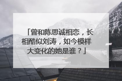曾和陈思诚相恋，长相酷似刘涛，如今模样大变化的她是谁？