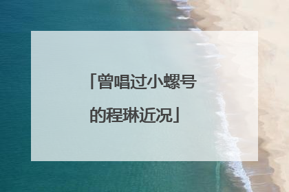 曾唱过小螺号的程琳近况