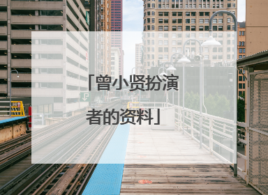 曾小贤扮演者的资料