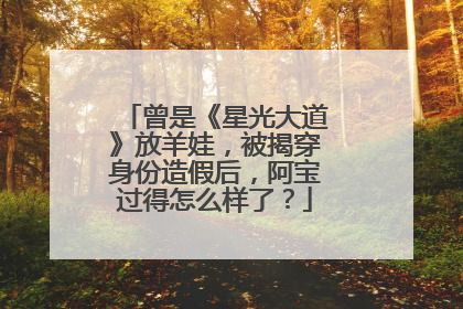 曾是《星光大道》放羊娃，被揭穿身份造假后，阿宝过得怎么样了？