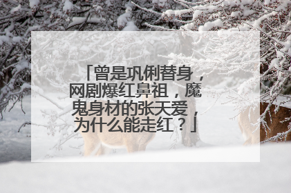 曾是巩俐替身,网剧爆红鼻祖,魔鬼身材的张天爱,为什么能走红?