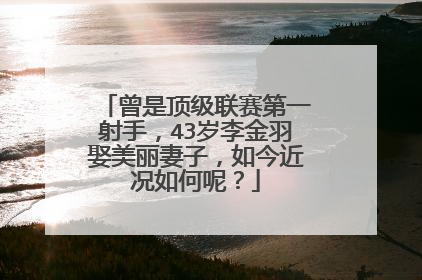 曾是顶级联赛第一射手,43岁李金羽娶美丽妻子,如今近况如何呢?