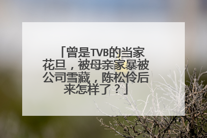 曾是TVB的当家花旦,被母亲家暴被公司雪藏,陈松伶后来怎样了?