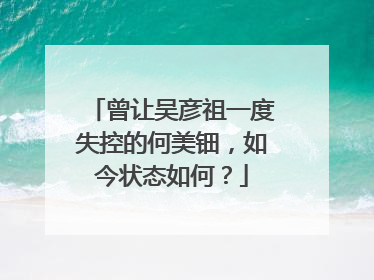 曾让吴彦祖一度失控的何美钿，如今状态如何？