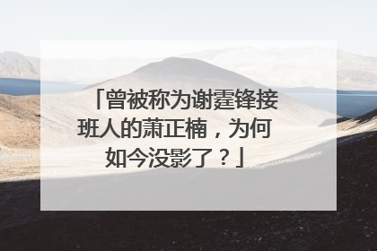 曾被称为谢霆锋接班人的萧正楠,为何如今没影了?