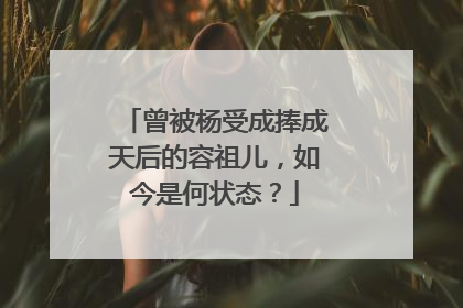 曾被杨受成捧成天后的容祖儿,如今是何状态?