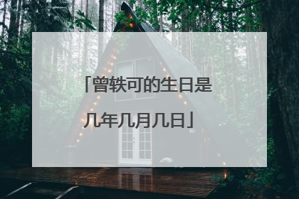 曾轶可的生日是几年几月几日