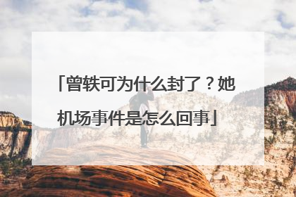 曾轶可为什么封了?她机场事件是怎么回事
