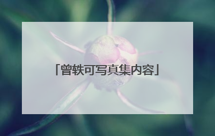 曾轶可写真集内容