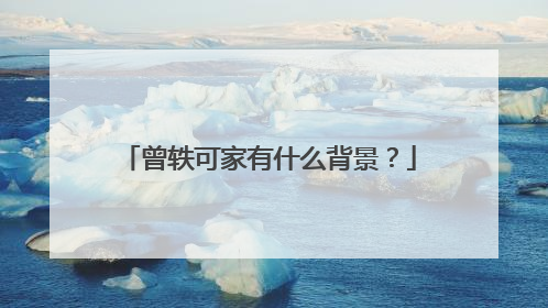 曾轶可家有什么背景?