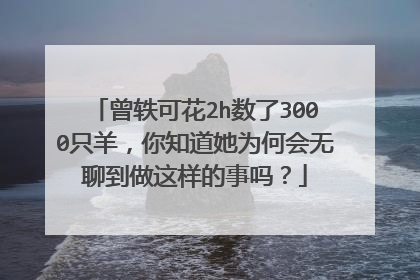 曾轶可花2h数了3000只羊，你知道她为何会无聊到做这样的事吗？