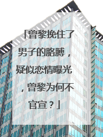 曾黎挽住了男子的胳膊，疑似恋情曝光，曾黎为何不官宣？