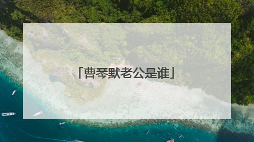 曹琴默老公是谁